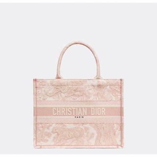 クリスチャンディオール(Christian Dior)の新品 DIOR BOOK TOTE ミディアムバッグ トワルドゥジュイ ピンク(トートバッグ)