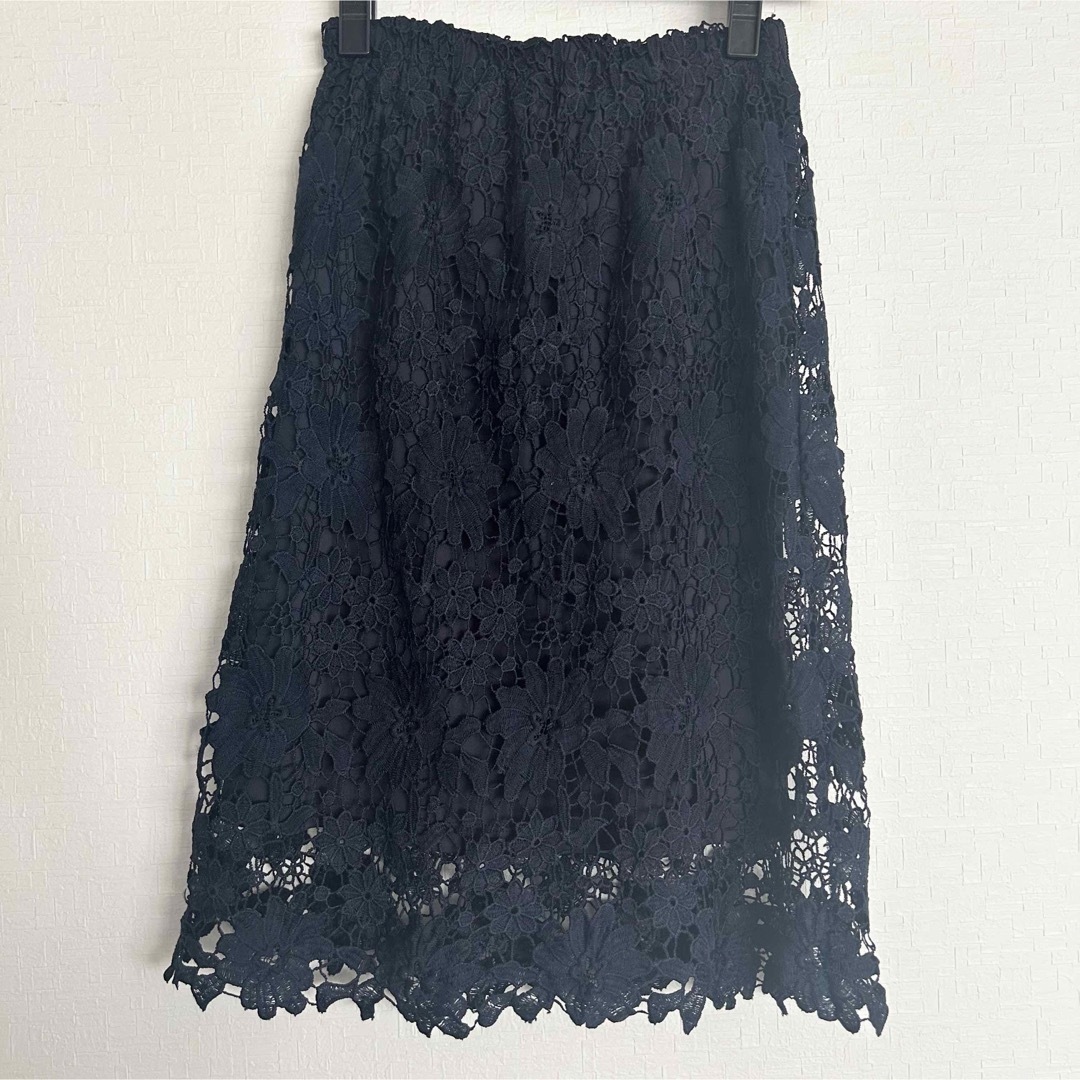 Couture Brooch(クチュールブローチ)のクチュールブローチ★レースタイトスカート レディースのスカート(ひざ丈スカート)の商品写真