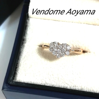 極美品 ヴァンドーム青山 ダイヤモンド アシンメトリー 指輪