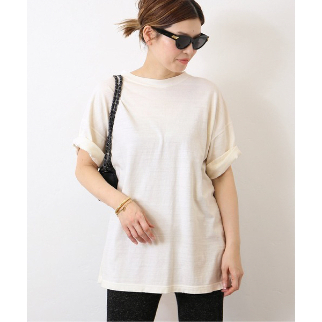 DEUXIEME CLASSE(ドゥーズィエムクラス)のDeuxieme Classe loose T シャツ ¥14,300 ベージュ レディースのトップス(Tシャツ(半袖/袖なし))の商品写真