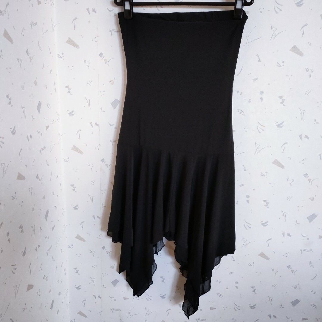 黒ドレス ドレス ミニドレス マーメイド  リボン レディース パーティドレス 1