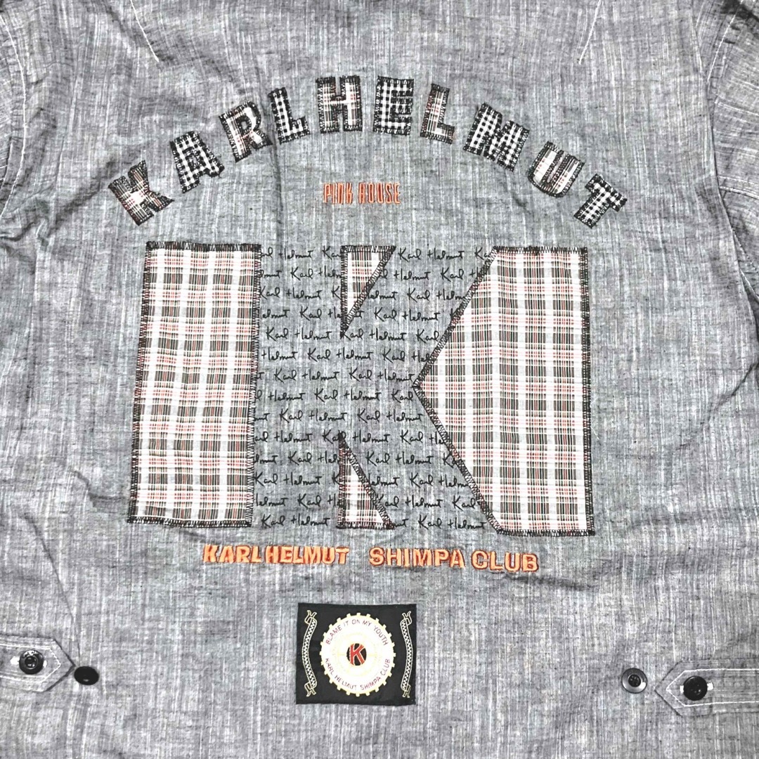 Karl Helmut(カールヘルム)の♡Funassyiさん専用♡カールヘルム　薄手ジャケット　グレー　刺繍　　パッチ メンズのジャケット/アウター(ブルゾン)の商品写真