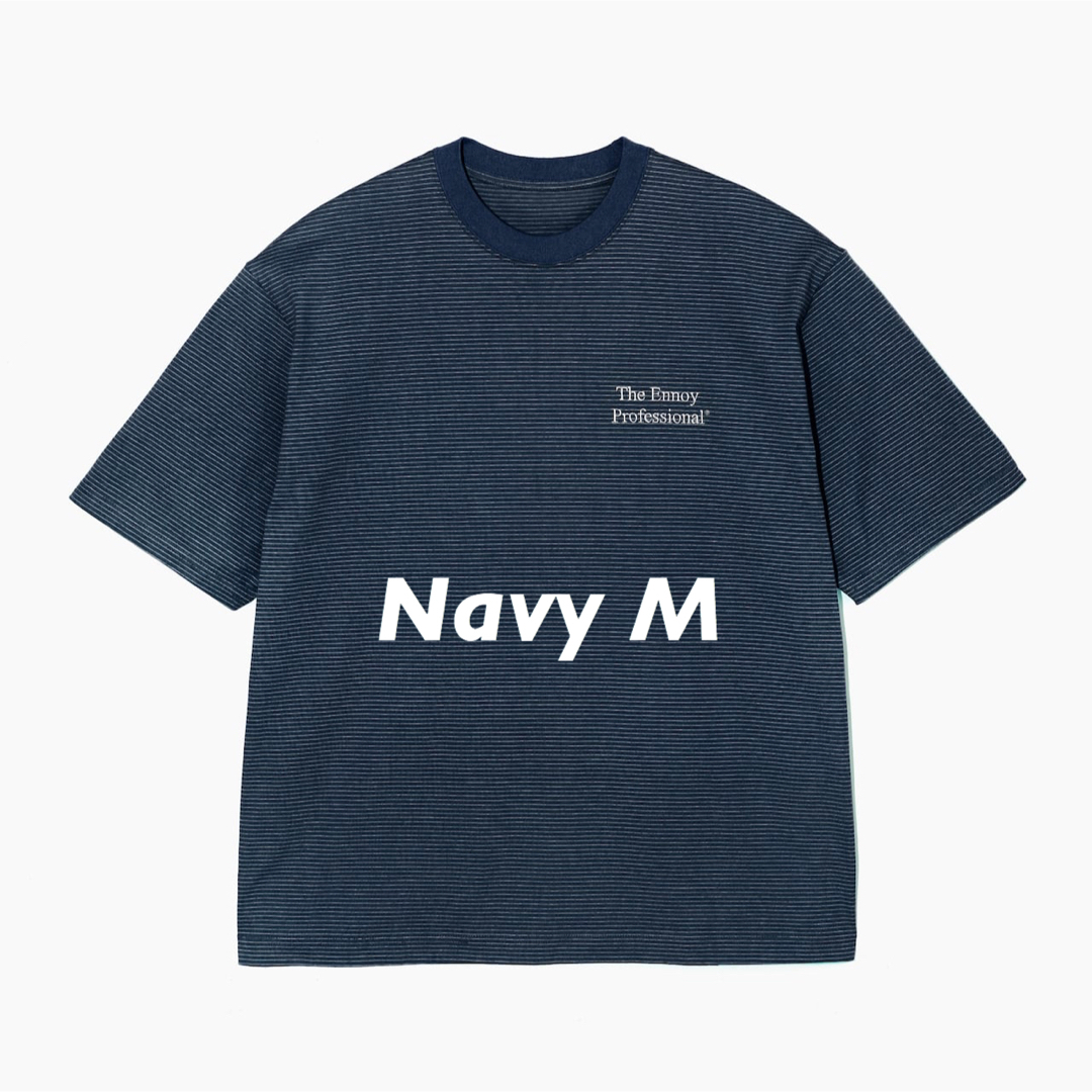 Ennoy S/S Border T-Shirt NAVY WHITE エンノイ状態新品未開封