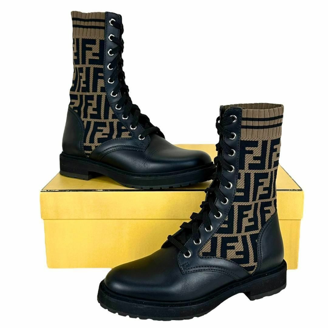 FENDI フェンディ ショートブーツ サイズ36 新品未使用 黒 23センチ-