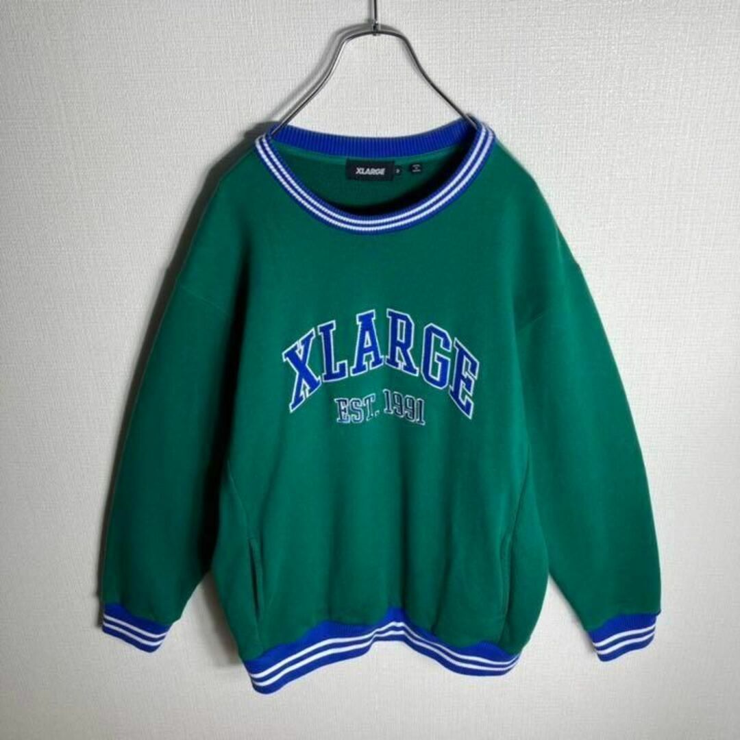 XLARGE - 【ばんばんざい みゆ着用】X-Large リブライン入りアーチロゴ