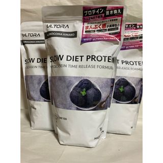 ULTORA SLOW DIET PROTEIN 黒ゴマきなこ風味 1kg×3個(プロテイン)