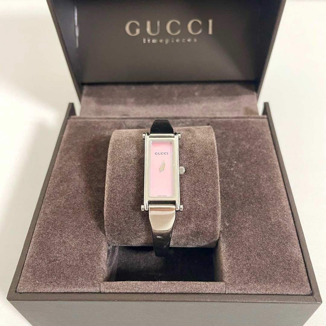 Gucci(グッチ)の【定価9万円】☆GUCCI☆レディース腕時計 1500L ピンク文字盤 レディースのファッション小物(腕時計)の商品写真