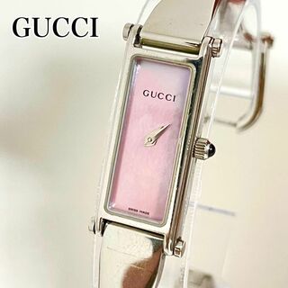 グッチ(Gucci)の【定価9万円】☆GUCCI☆レディース腕時計 1500L ピンク文字盤(腕時計)