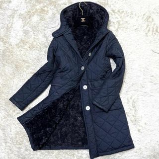 MACKINTOSH マッキントッシュ フーデット ロングコート 濃紺 ネイビー