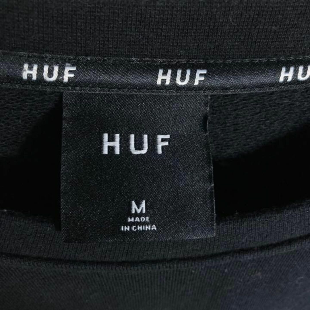 HUF - 【美品】ハフ ビッグ刺繍ロゴ スウェット 切り替え クレイジー