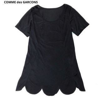 コムデギャルソン(COMME des GARCONS)のレア　コムデギャルソン　デザイン　カットワーク　カットソー　1992 ブラック(カットソー(半袖/袖なし))