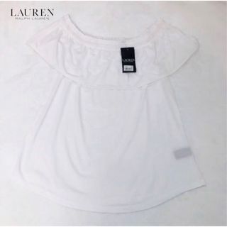 ポロラルフローレン(POLO RALPH LAUREN)の新品　RALPH LAUREN ラルフローレン　オフショルダー　カットソー　L(Tシャツ(半袖/袖なし))