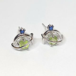 パワーストーン ペリドット シルバー925 ピアス(ピアス)