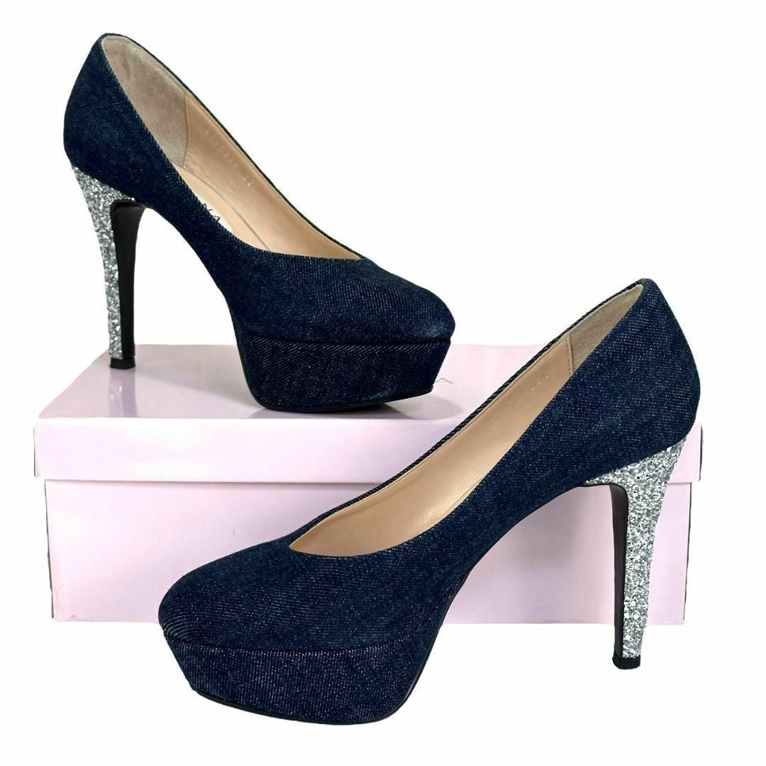 DIANA - 美品☆グリッター☆ダイアナ 22.5cm デニム×グリッター