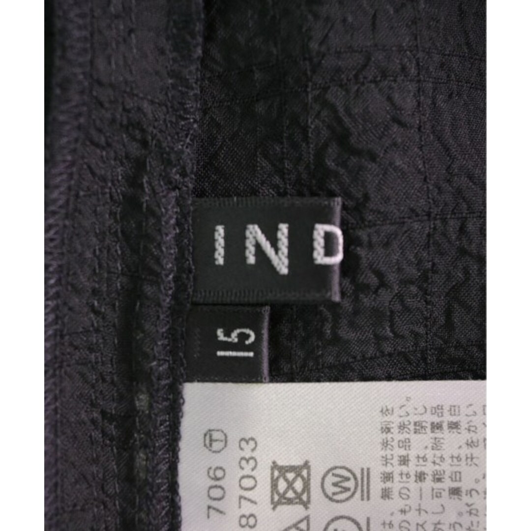 INDIVI(インディヴィ)のINDIVI インディヴィ ブラウス 15(XXL位) 黒(チェック) 【古着】【中古】 レディースのトップス(シャツ/ブラウス(長袖/七分))の商品写真