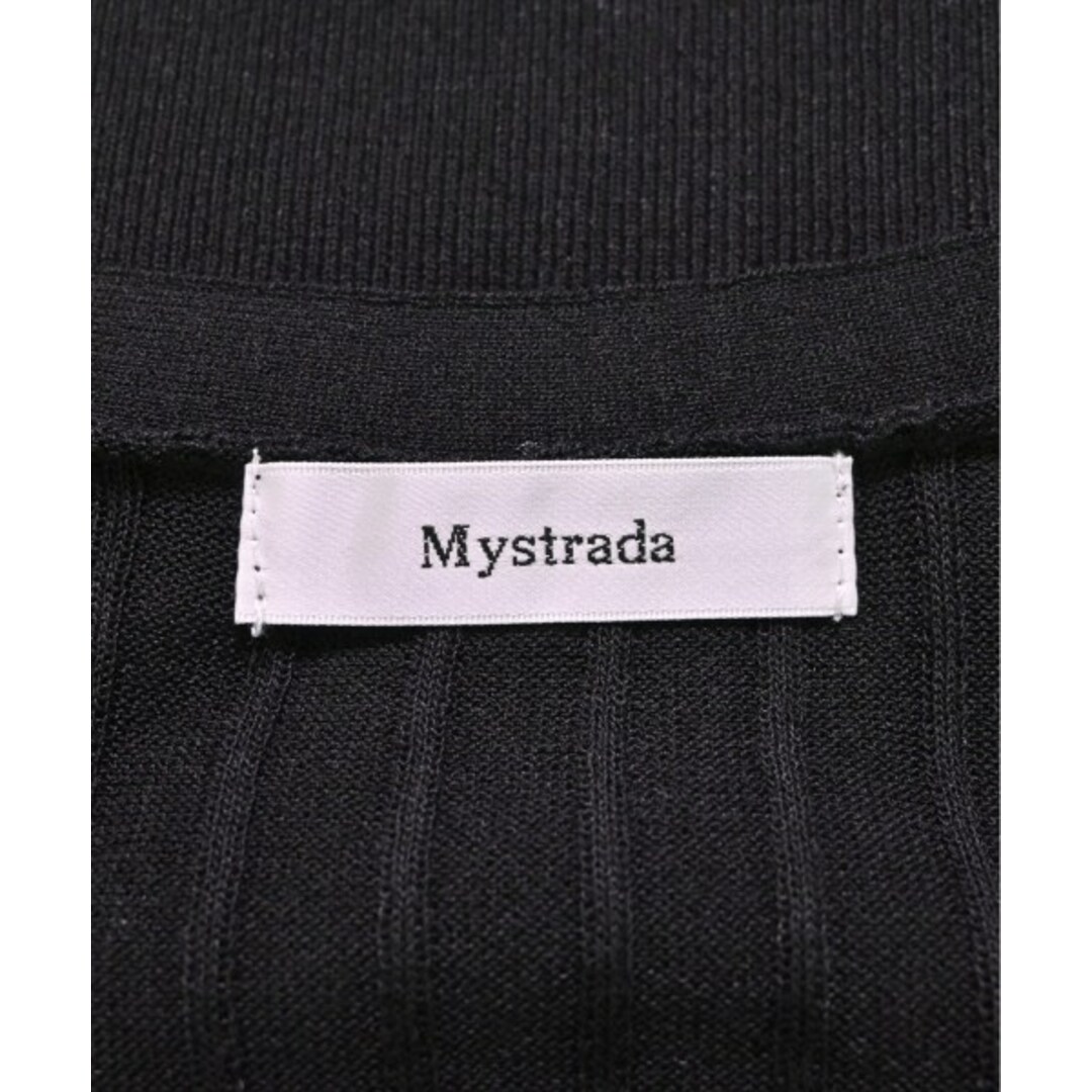 Mystrada(マイストラーダ)のMystrada マイストラーダ カーディガン 38(M位) 黒 【古着】【中古】 レディースのトップス(カーディガン)の商品写真