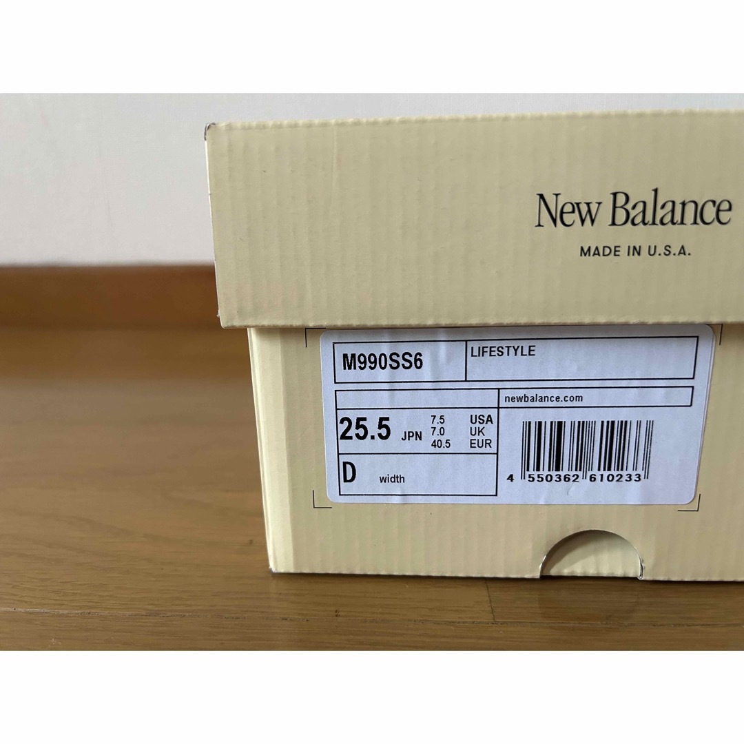 New Balance(ニューバランス)のNew Balance M990 V6 SS6  25.5cm  新品未使用品 メンズの靴/シューズ(スニーカー)の商品写真