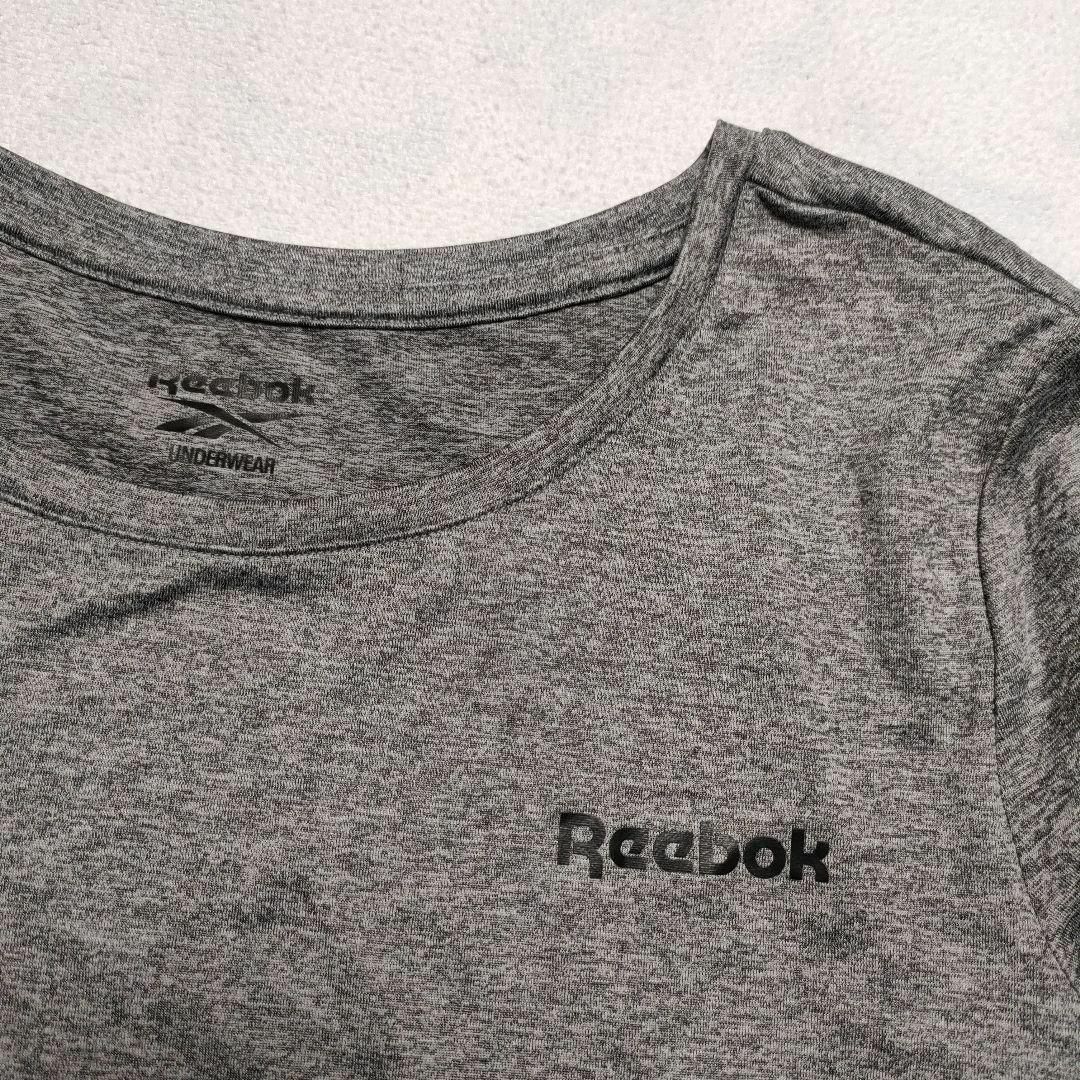 Reebok(リーボック)のReebok　リーボック　(M)　長袖　ストレッチ　アンダーウェア　ロゴプリント レディースのトップス(Tシャツ(長袖/七分))の商品写真