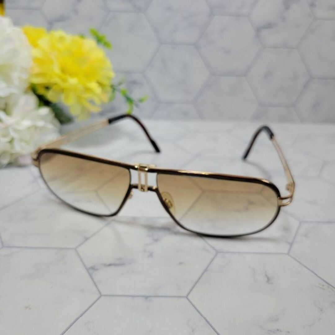 CAZAL - カザール ゴールド×ブラウン お洒落 サングラス 度入り 老眼鏡