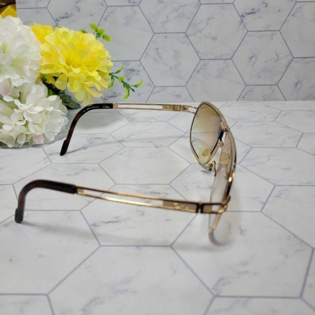 CAZAL - カザール ゴールド×ブラウン お洒落 サングラス 度入り 老眼鏡