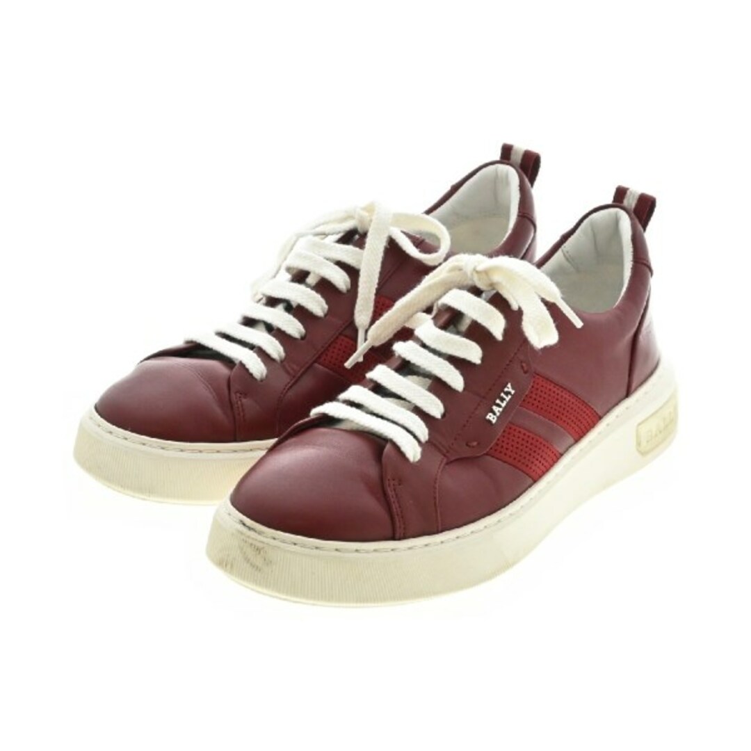 Bally   BALLY バリー スニーカー UK7.5cm位 エンジ系x白 古着