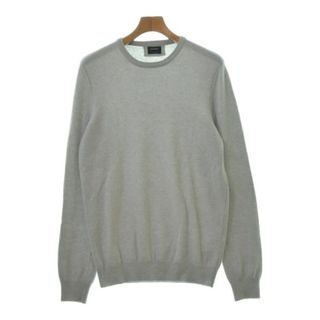 ジルサンダー(Jil Sander)のJIL SANDER ジルサンダー ニット・セーター 46(M位) ライトグレー 【古着】【中古】(ニット/セーター)