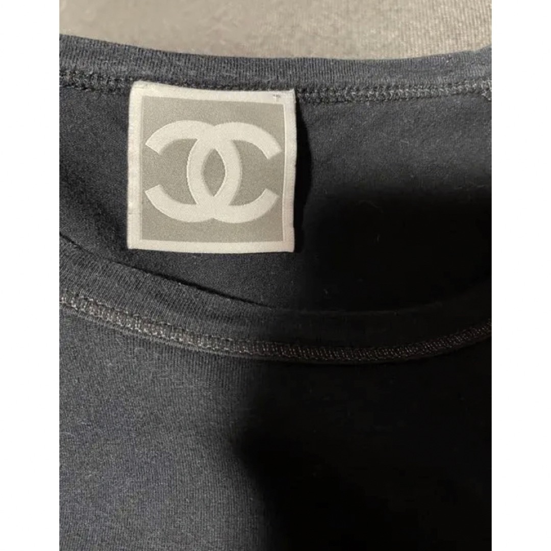 CHANEL(シャネル)のシャネルCHANEL07Pスポーツライン極美品ラメキラキラ レディースのトップス(Tシャツ(半袖/袖なし))の商品写真