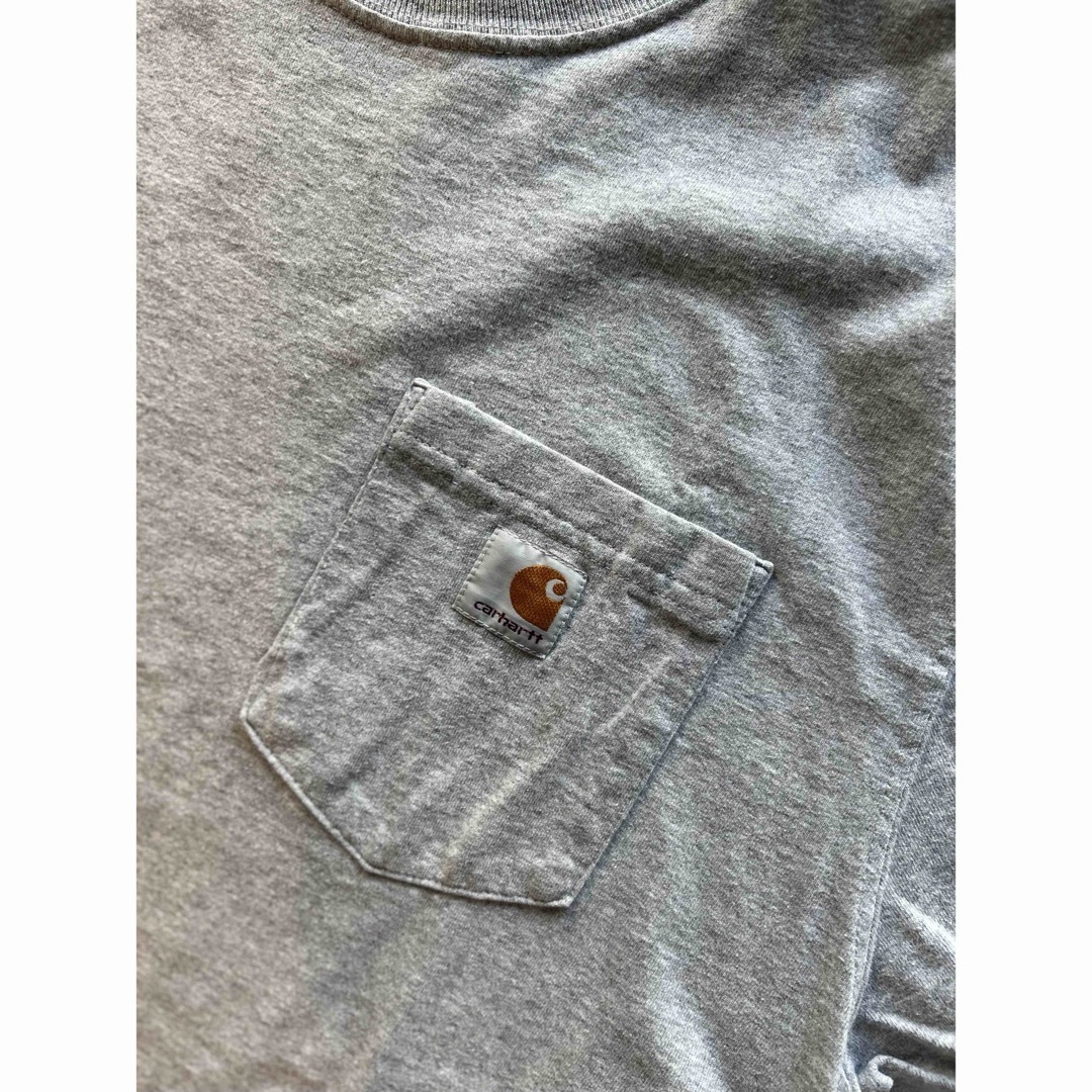 carhartt 半袖Tシャツ L グレー カーハート Tシャツ/カットソー(半袖/袖なし)購入日本