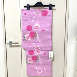 【新品】浴衣 ピンク色 花柄(浴衣)