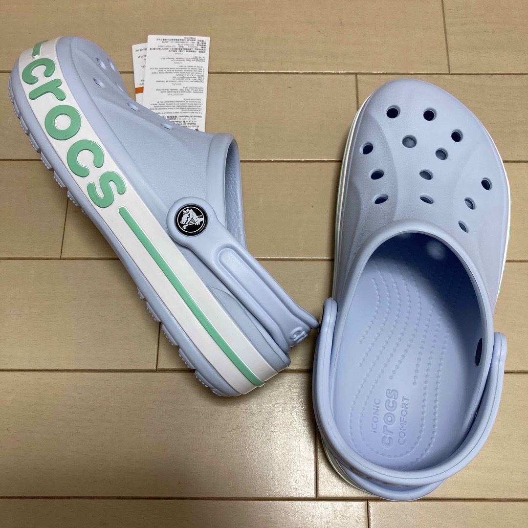 crocs(クロックス)の新品 24cm クロックス バヤバンド クロッグ ブルー レディースの靴/シューズ(サンダル)の商品写真