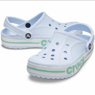 クロックス(crocs)の新品 24cm クロックス バヤバンド クロッグ ブルー(サンダル)