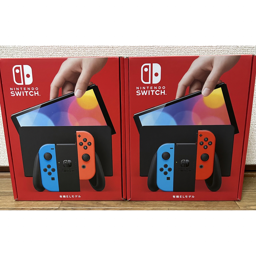 Nintendo Switch - 未開封 Nintendo Switch 有機ELモデル ２台セットの ...