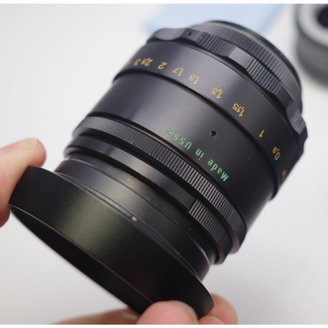 3　未使用品　ぐるぐるボケレンズ　Helios44-2　　アダプター付