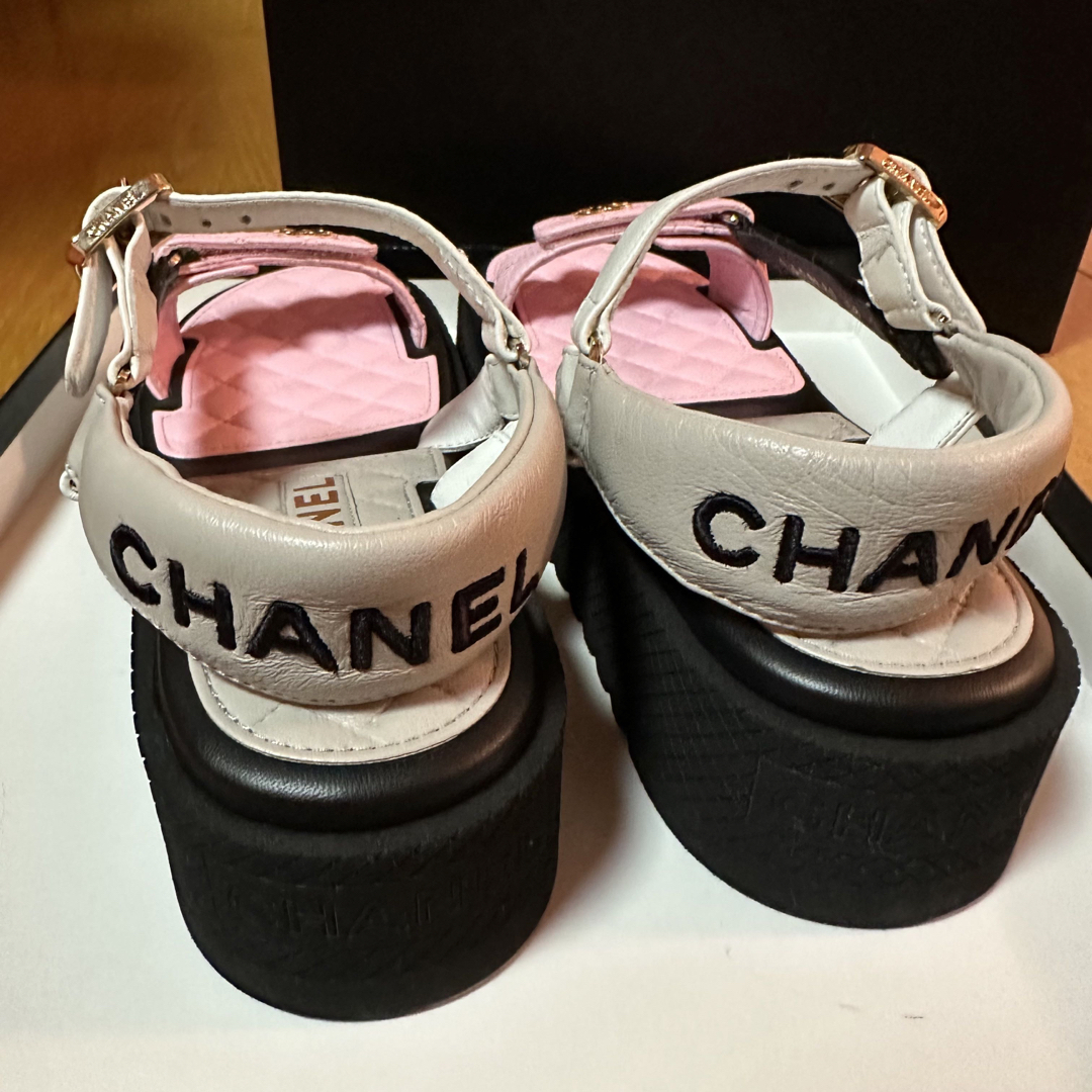 CHANEL   シャネル スポーツサンダル フットベッドサンダル ピンク