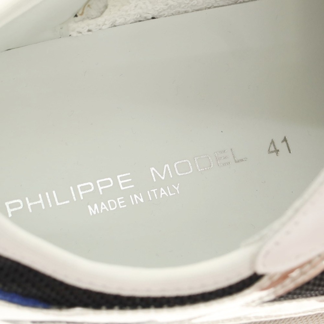 PHILIPPE MODEL(フィリップモデル)の【新品アウトレット】フィリップモデル PHILIPPE MODEL EZE WM6 スニーカー ホワイトxグリーン【サイズ41】【メンズ】 メンズの靴/シューズ(スニーカー)の商品写真