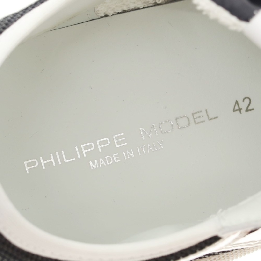 PHILIPPE MODEL(フィリップモデル)の【新品】フィリップモデル PHILIPPE MODEL EZE WM6 スニーカー ホワイトxグリーン【サイズ42】【メンズ】 メンズの靴/シューズ(スニーカー)の商品写真