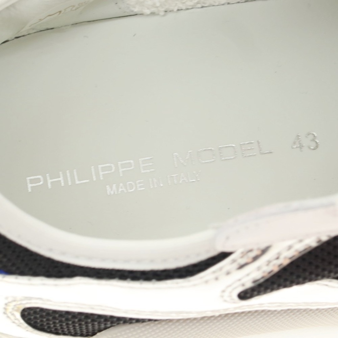 【新品アウトレット】フィリップモデル PHILIPPE MODEL EZE WM6 スニーカー ホワイトxグリーン【サイズ43】【メンズ】 6