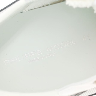 【新品】フィリップモデル PHILIPPE MODEL EZE MF2 スニーカー グレーxホワイト【サイズ41】【メンズ】
