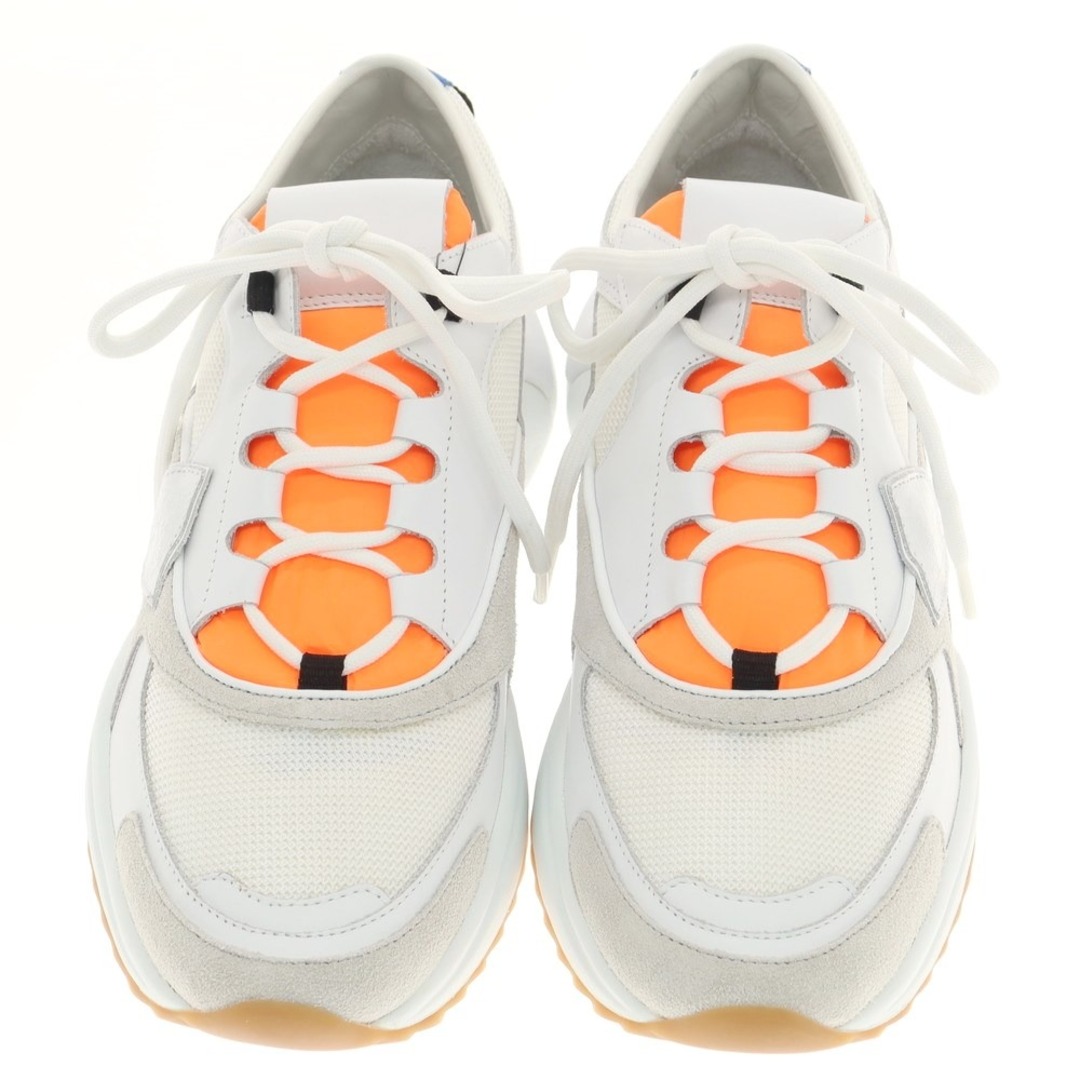 PHILIPPE MODEL(フィリップモデル)の【新品】フィリップモデル PHILIPPE MODEL EZE WP1 スニーカー ホワイトxオレンジ【サイズ39】【メンズ】 メンズの靴/シューズ(スニーカー)の商品写真