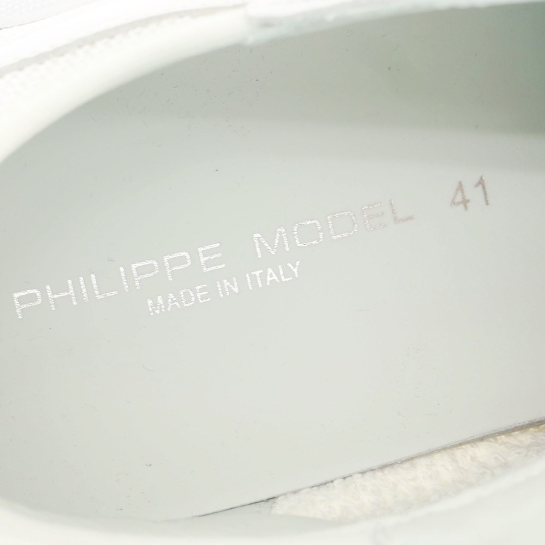 PHILIPPE MODEL(フィリップモデル)の【新品アウトレット】フィリップモデル PHILIPPE MODEL EZE WP1 スニーカー ホワイトxオレンジ【サイズ41】【メンズ】 メンズの靴/シューズ(スニーカー)の商品写真