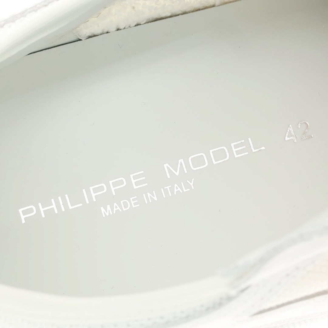 PHILIPPE MODEL(フィリップモデル)の【新品アウトレット】フィリップモデル PHILIPPE MODEL EZE WP1 スニーカー ホワイトxオレンジ【サイズ42】【メンズ】 メンズの靴/シューズ(スニーカー)の商品写真