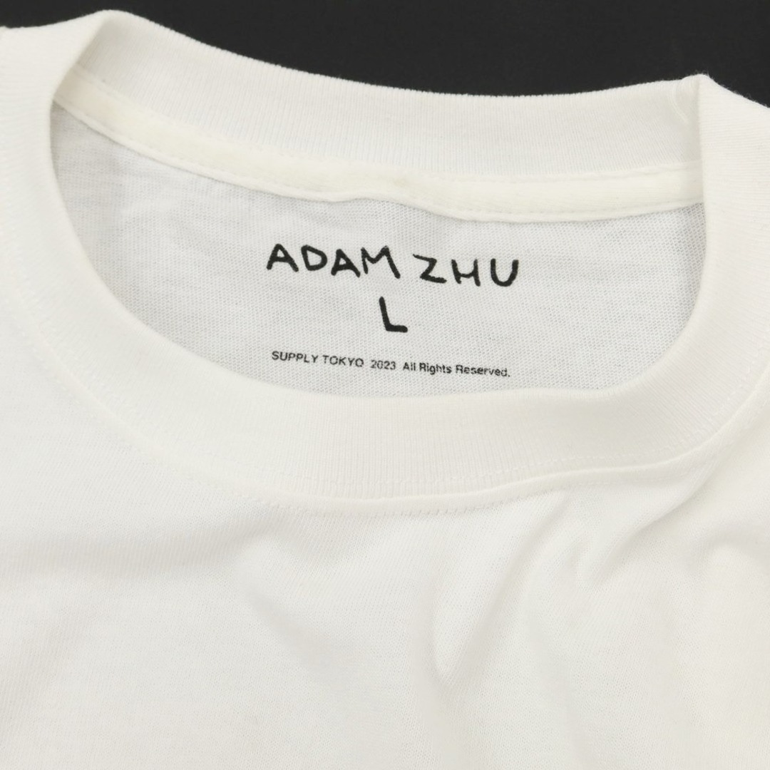 サプライトウキョウ SUPPLY TOKYO 2023年春夏 × ADAM ZHU クルーネック 半袖Ｔシャツ ホワイト【サイズL】【メンズ】 2