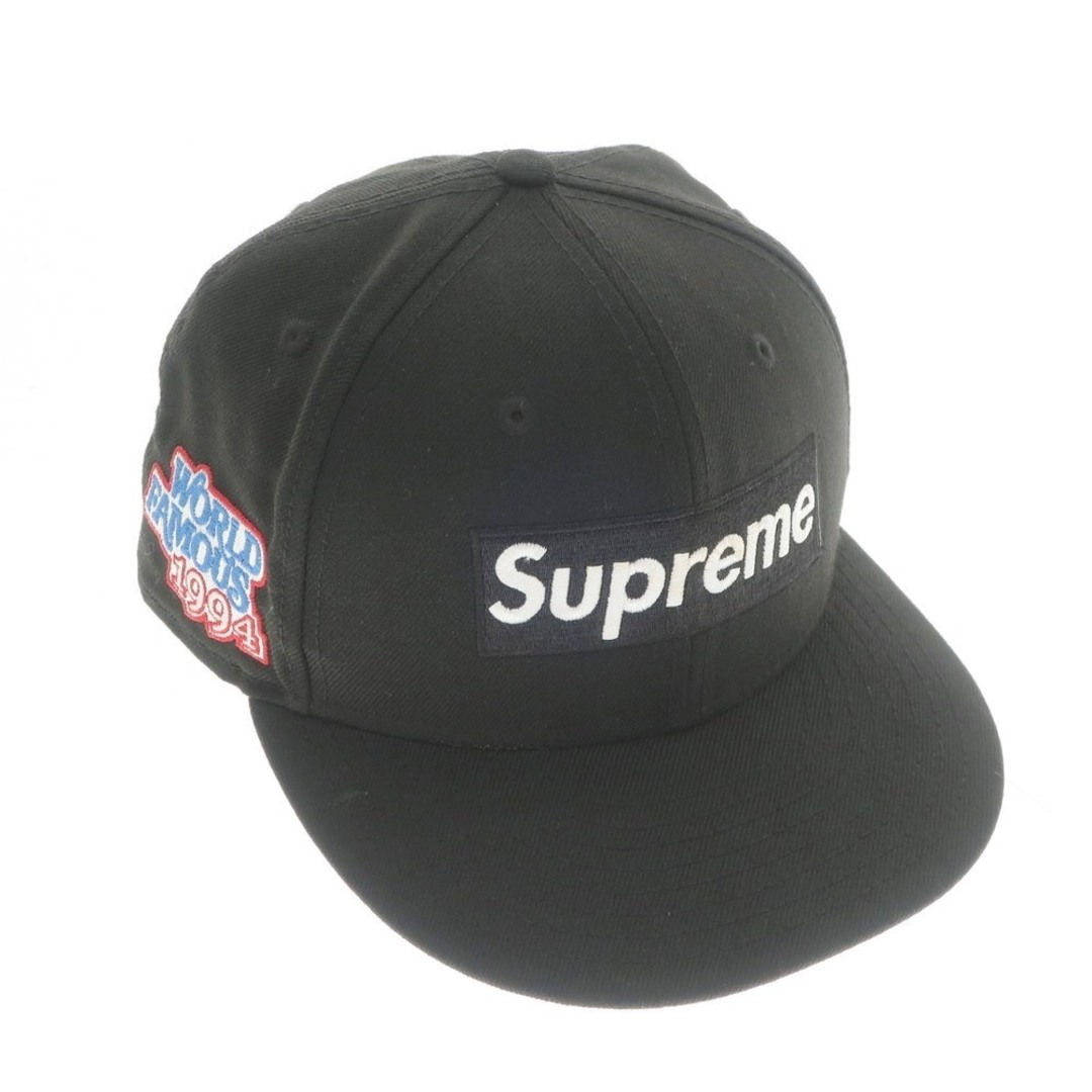 SUPREME World Famous Box Logo New Era Cap White 7 1/4