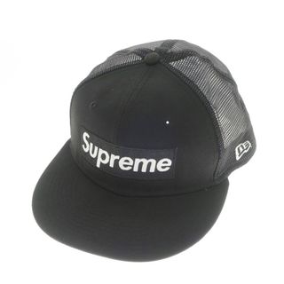 シュプリーム(Supreme)の【中古】シュプリーム Supreme 2022年春夏 Box Logo Mesh Back New Era ポリエステル メッシュキャップ ブラック【サイズ7 1/4】【メンズ】(キャップ)