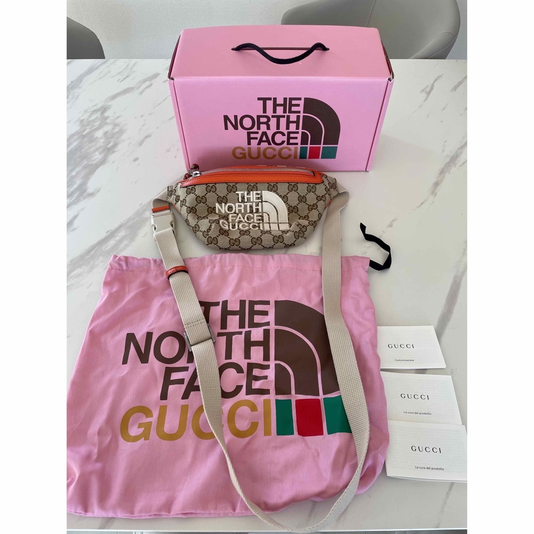 GUCCI × THE NORTH FACE ボディバッグ ベルトバッグ-