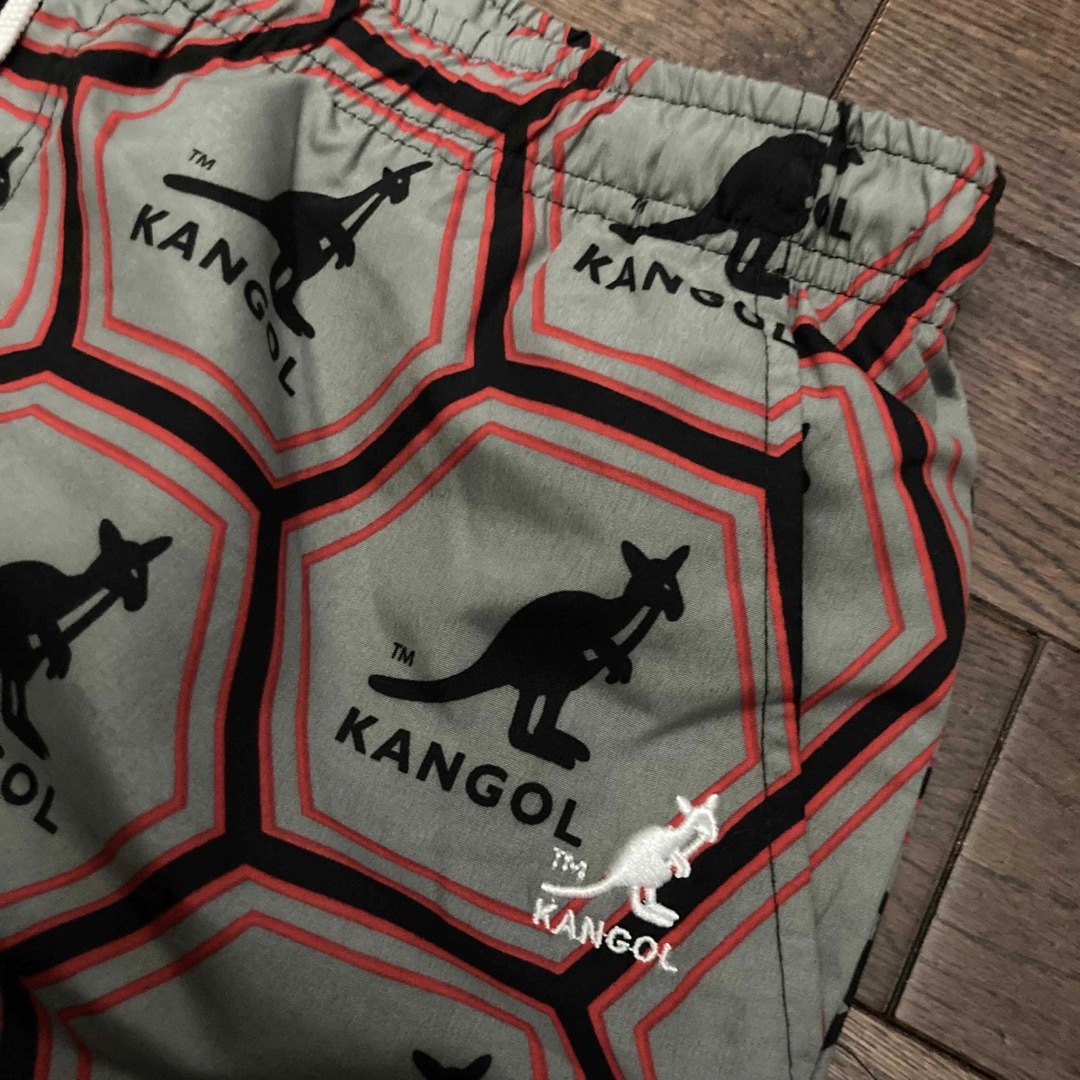 海外限定日本未発売Kangolカンゴール短ショートパンツ水陸両用刺繍ロゴ