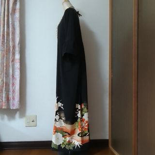 着物リメイクワンピース留袖ドレス尾長鳥の通販 by ゆあ's shop|ラクマ
