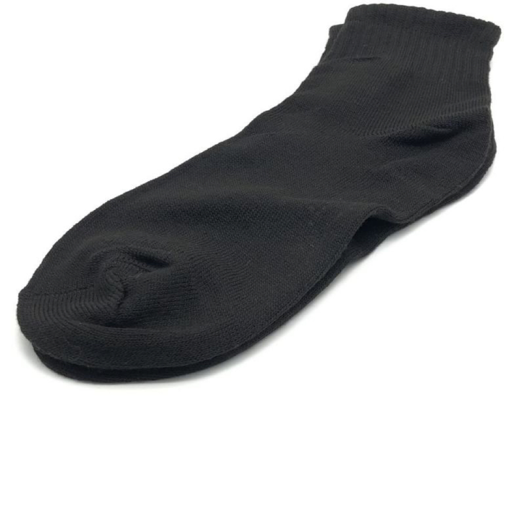 メンズソックス スニーカーソックス 男靴下  スポーツソックス　黒　無地　7足 メンズのレッグウェア(ソックス)の商品写真