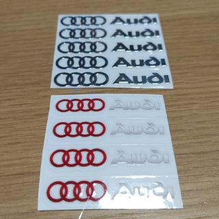 アウディ(AUDI)のアウディ　ステッカー＆メタルステッカーセット激安価格値引き不可(車内アクセサリ)