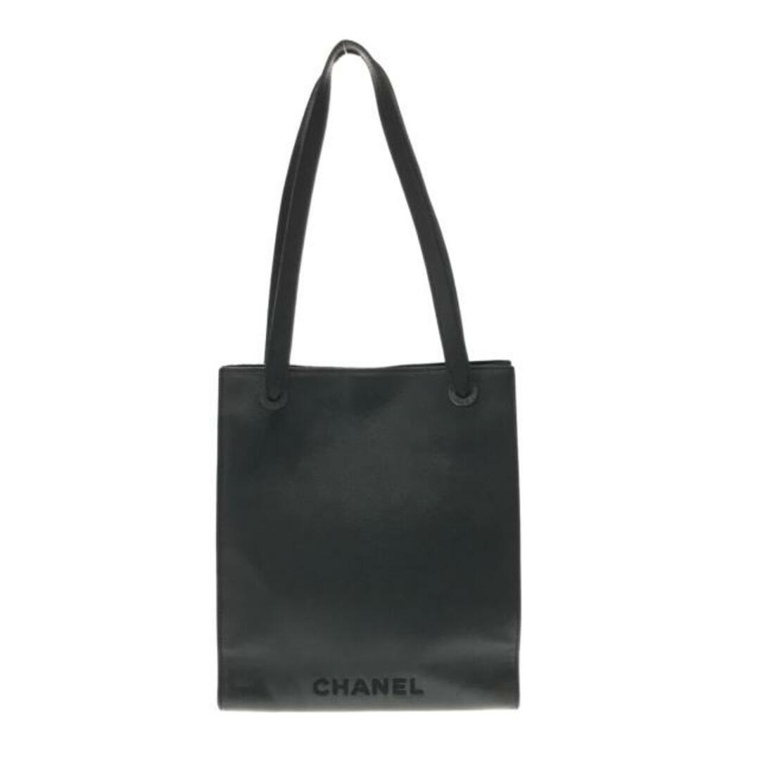 CHANEL - シャネル トートバッグ - 黒 刺繍 レザーの通販 by ブラン